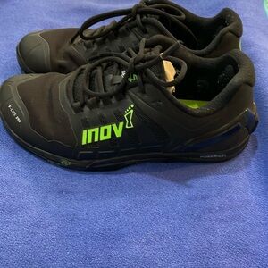 Inov g F-lite 290 series powerheel shoes.  Womens size 7 black with green